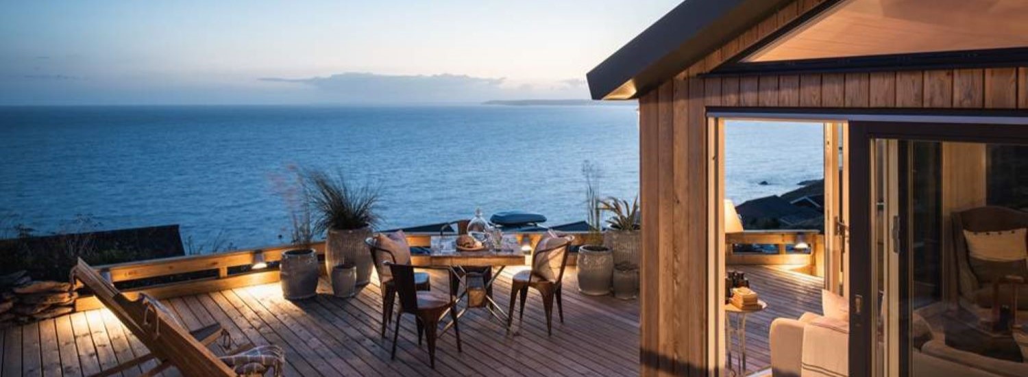 cornwall luxury villa sunset